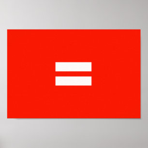Poster Drapeau de fierté d'égalité
