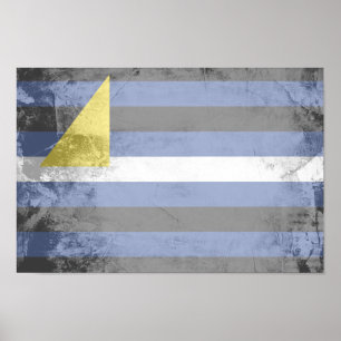 Poster Drapeau de fierté des sports aquatiques