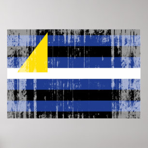 Poster Drapeau de fierté des sports aquatiques