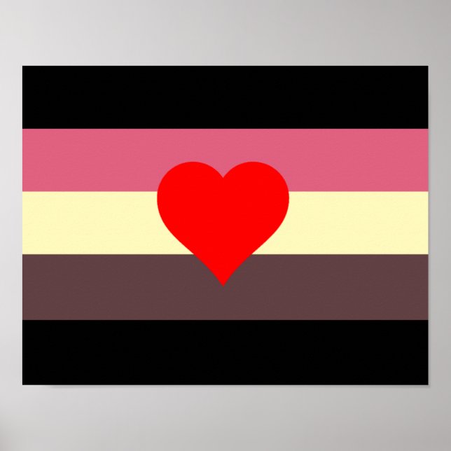 Poster Drapeau de fierté grasse (Devant)