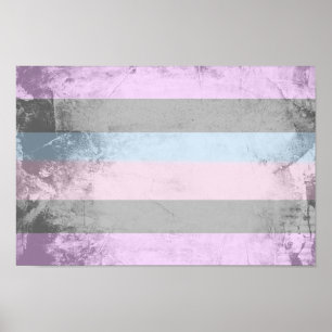 Poster Drapeau de fierté intersexe