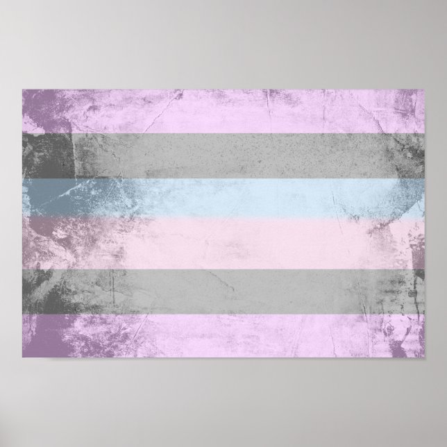 Poster Drapeau de fierté intersexe (Devant)