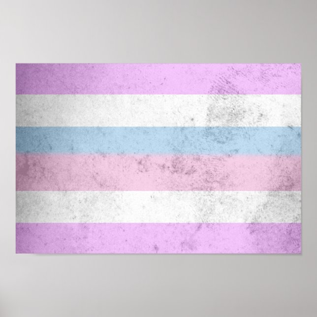 Poster Drapeau de fierté intersexe (Devant)
