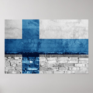 Poster Drapeau de Finlande