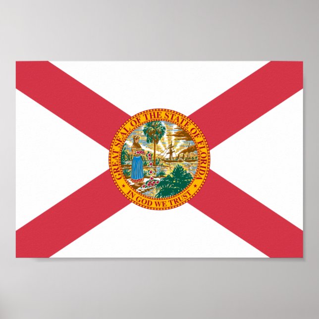 Poster Drapeau de Floride (Devant)