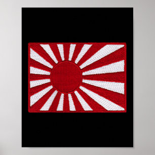 Poster Drapeau de guerre 2ème guerre mondiale Japon Flag