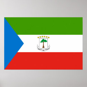 Poster Drapeau de Guinée équatoriale