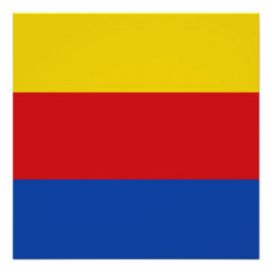 Poster Drapeau de Hollande du Nord