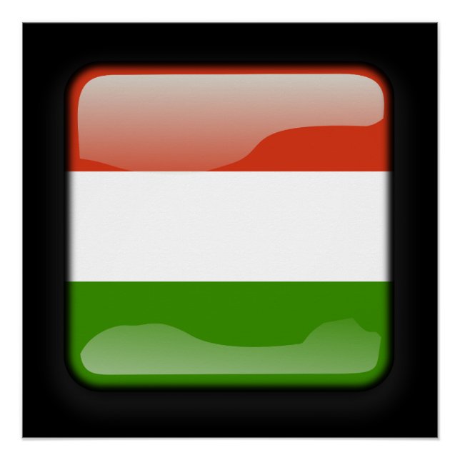 Poster Drapeau de Hongrie (Devant)