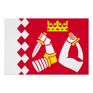 Poster Drapeau de Karelia Nord