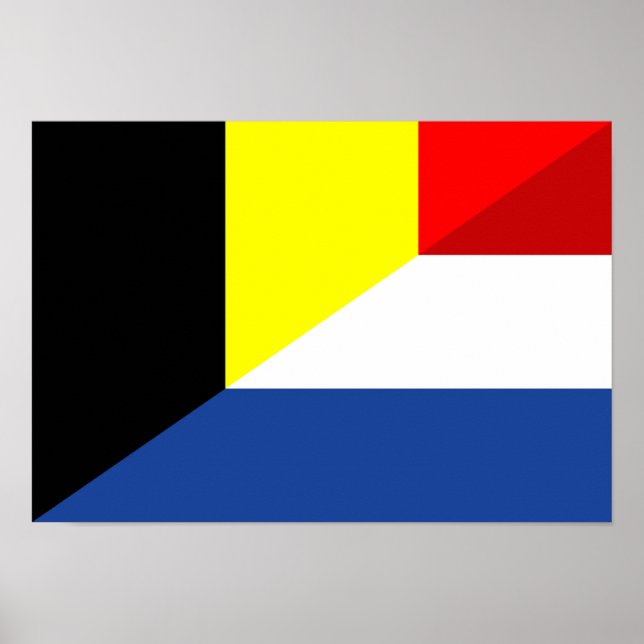 Poster drapeau de la belgique de la patrie drapeau de la  (Devant)