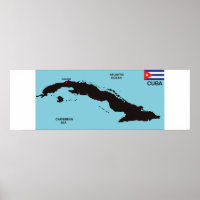 drapeau de la carte politique du pays de Cuba