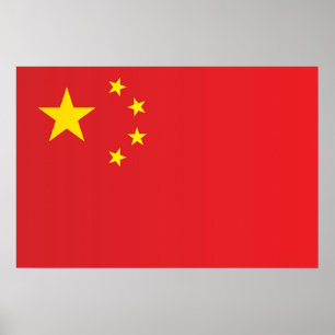 Poster Drapeau de la Chine