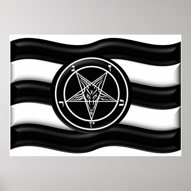 Poster Drapeau de la fierté Baphomet (Devant)