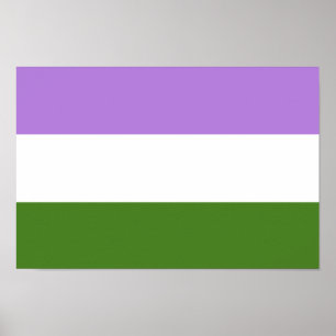 Poster Drapeau de la fierté de genre