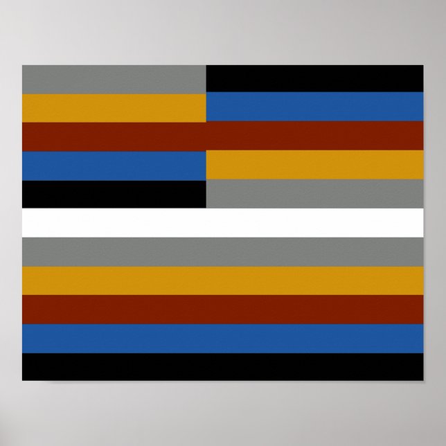 Poster Drapeau de la fierté des freaks (Devant)