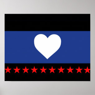 Poster Drapeau de la fierté du pied