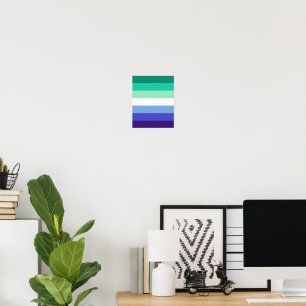 Poster Drapeau de la fierté gay trans-inclusive de Slippe