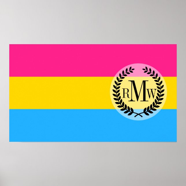 Poster Drapeau de la fierté transexuelle (Devant)