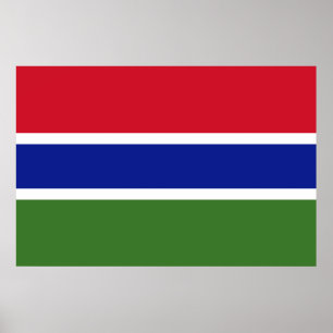 Poster Drapeau de la Gambie
