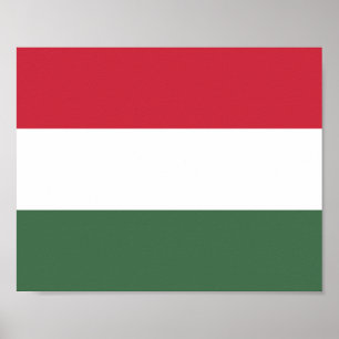 Poster Drapeau de la Hongrie