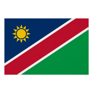 Poster Drapeau de la Namibie
