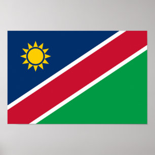 Poster Drapeau de la Namibie