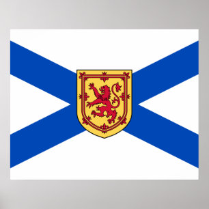 Poster Drapeau de la Nouvelle-Écosse (Province canadienne