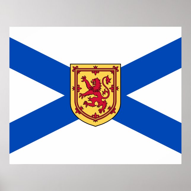 Poster Drapeau de la Nouvelle-Écosse (Province canadienne (Devant)
