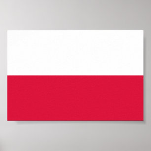 Poster Drapeau de la Pologne