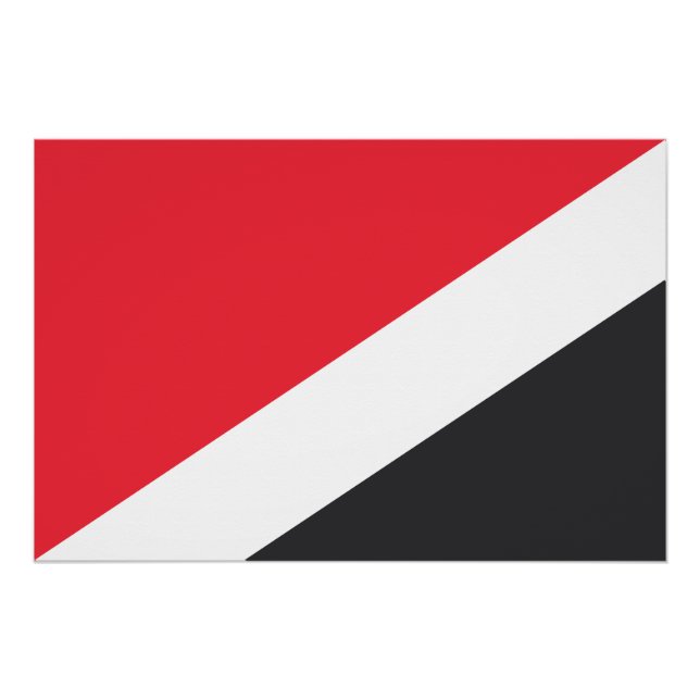 Poster Drapeau de la Principauté de Sealand (Devant)