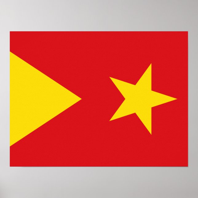 Poster Drapeau de la région de Tigray (Devant)
