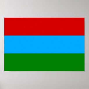 Poster Drapeau de la République de Carélie