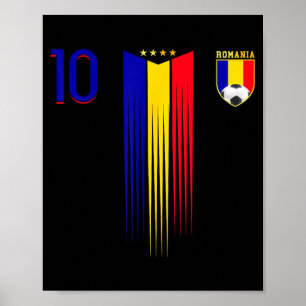 Poster Drapeau de la Roumanie Amoureux de la fierté rouma