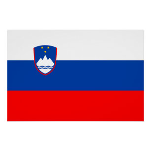 Poster Drapeau de la Slovénie