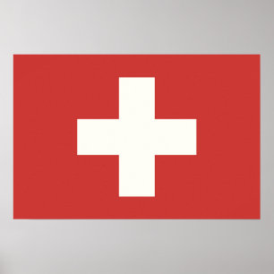 Poster Drapeau de la Suisse