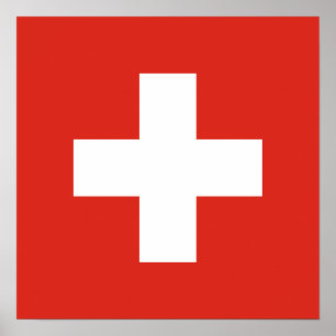 Poster Drapeau de la Suisse