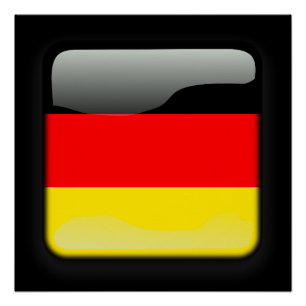 Poster Drapeau de l'Allemagne