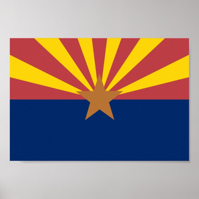 Poster Drapeau de l'Arizona (Devant)