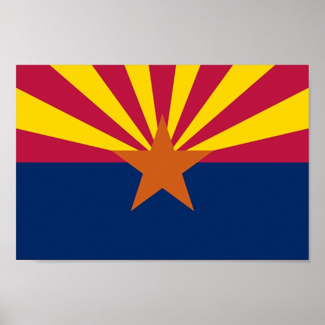 Poster Drapeau de l'Arizona (Devant)