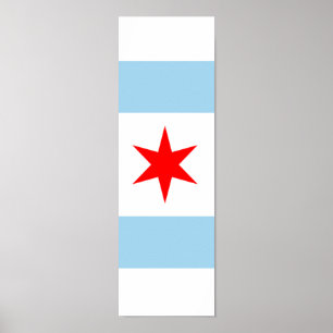 Poster Drapeau de l'art 1 d'affiche de Chicago de 4