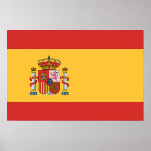 Poster Drapeau de l'Espagne