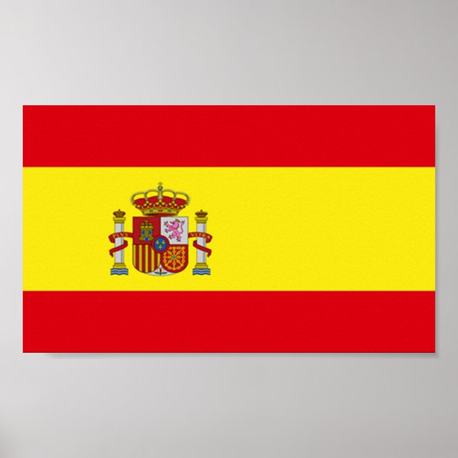 Poster Drapeau de l'Espagne (Devant)