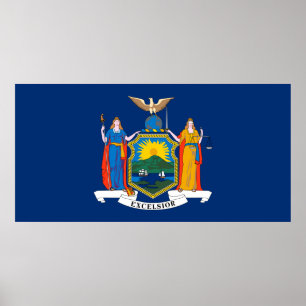 Poster Drapeau de l'État de New York