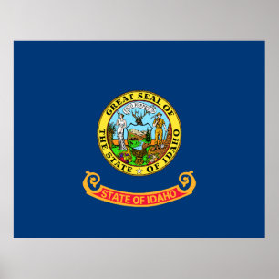 Poster Drapeau de l'État d'Idaho