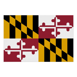 Poster Drapeau de l'État du Maryland