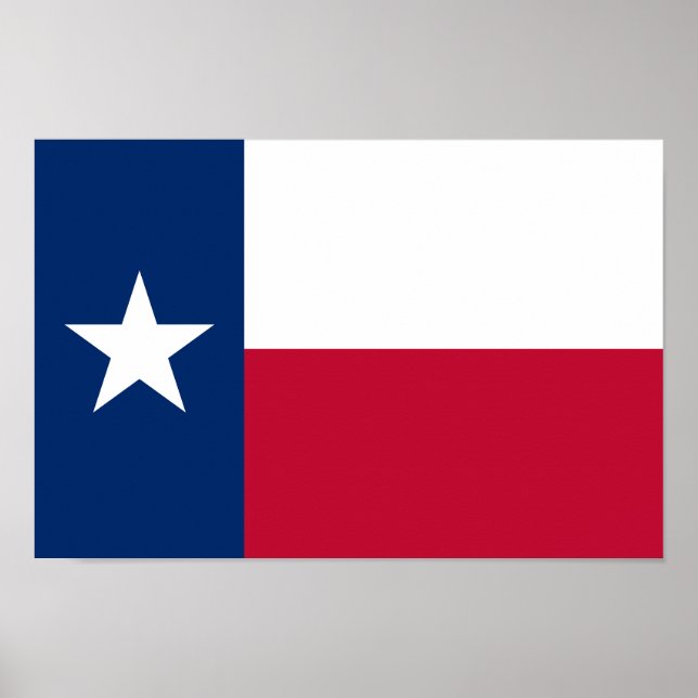 Poster Drapeau de l'État du Texas (Devant)