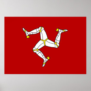 Poster Drapeau De L'Île De Man