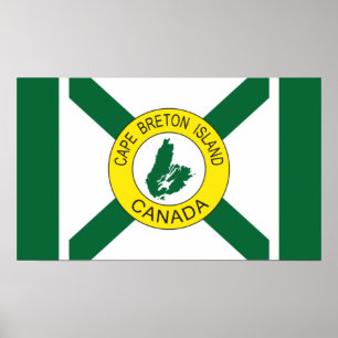 Poster Drapeau de l'île du Cap-Breton (non officiel), Nou