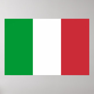 Poster : drapeau de l'Italie